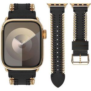 NEW Black and Gold Luxury Apple Watch Band